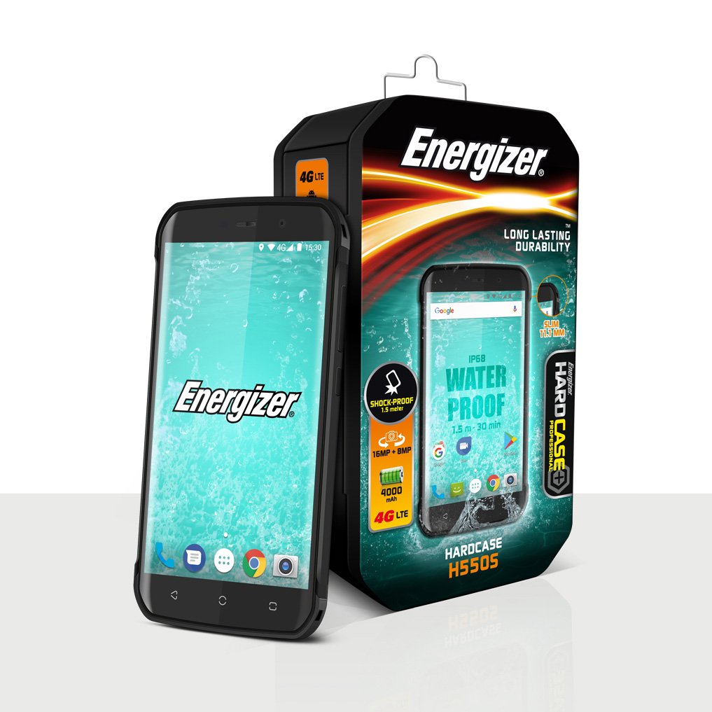 Energizer H5505 4G LTE GSM Unlocked Volte 32GB Android Worldwide Shock Water Proof IP68 Dual Sim (NO Verizon Boost) 16MP