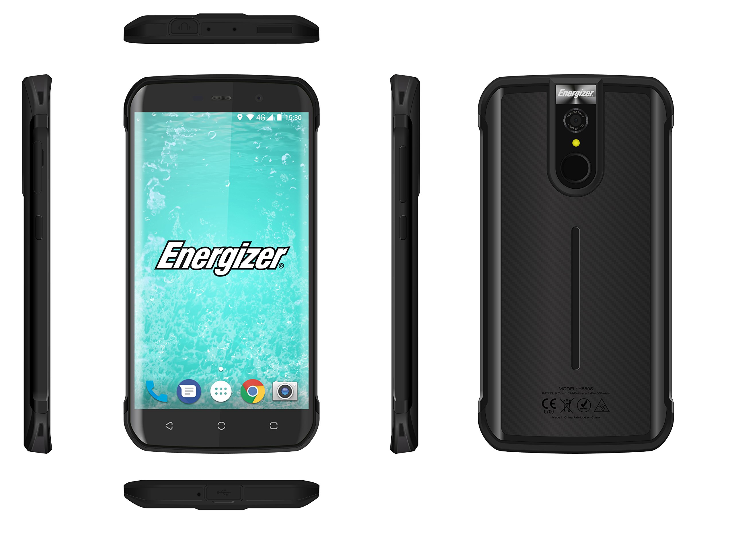 Energizer H5505 4G LTE GSM Unlocked Volte 32GB Android Worldwide Shock Water Proof IP68 Dual Sim (NO Verizon Boost) 16MP