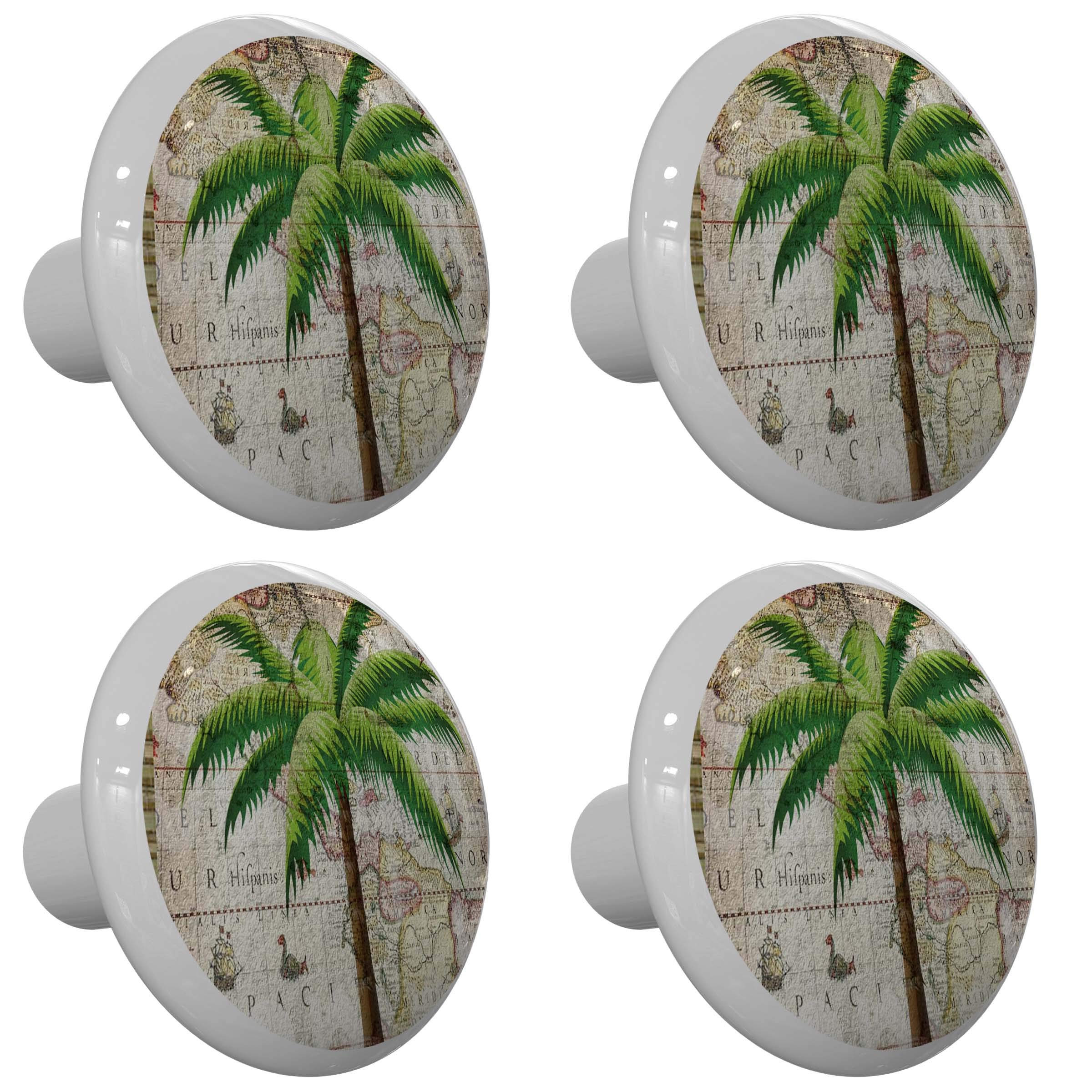 Gotham Decor Set of 4 Classic Palm Tree Drawer Knobs