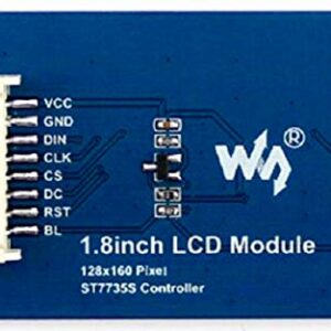 waveshare 1.8inch LCD Display Module 128x160 Pixels Embedded Controller Communicating via SPI Interface. RGB, 65K Display Color with Examples for Raspberry Pi/Jetson Nano/Arduino