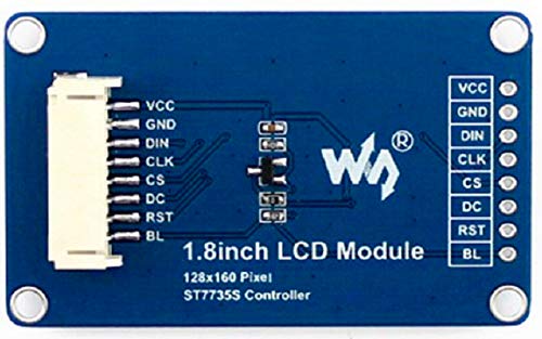 waveshare 1.8inch LCD Display Module 128x160 Pixels Embedded Controller Communicating via SPI Interface. RGB, 65K Display Color with Examples for Raspberry Pi/Jetson Nano/Arduino