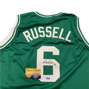 Bill Russell Boston Celtics Signed Autograph Custom Jersey Back Signed BRussell Hologram Certified