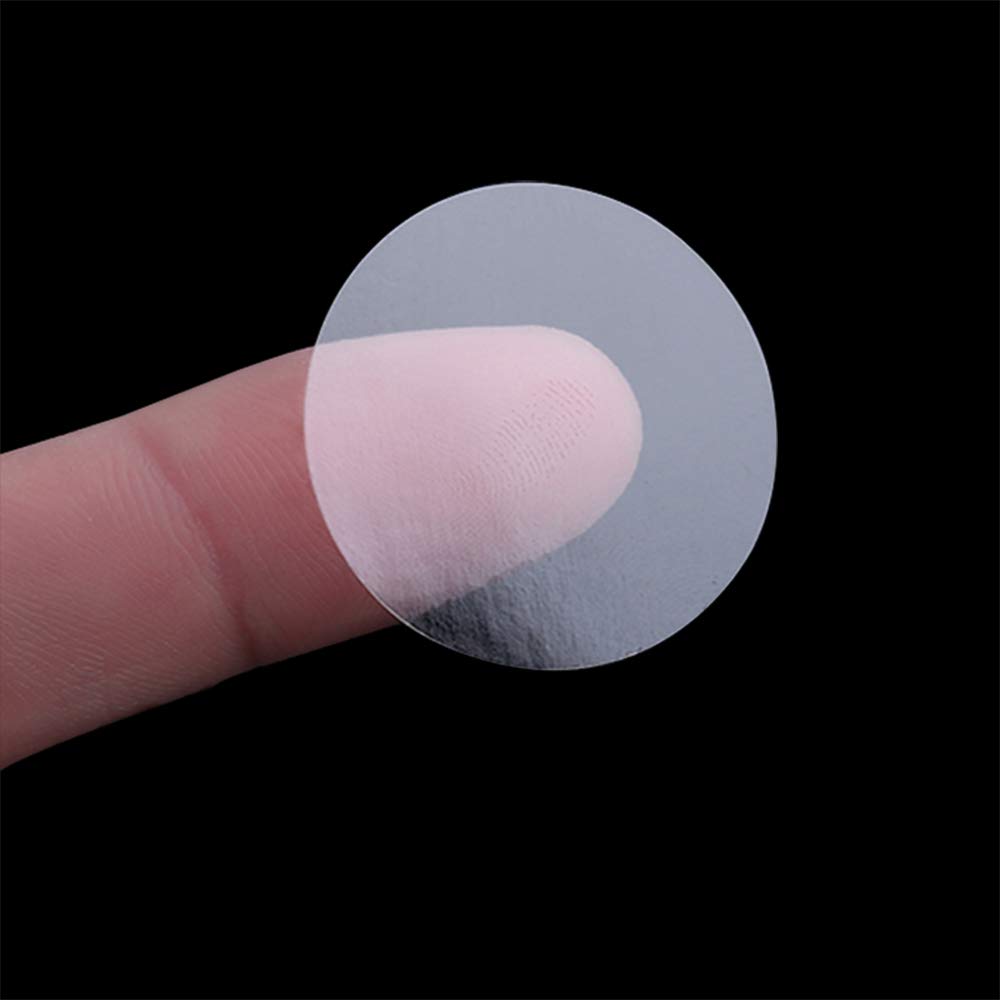 FirstZi 1000pcs 1 Inch Round Transparent Vinyl Wafer Seal Labels - Waterproof - Clear Protection Circle Stickers - Perfect Sealing for Envelopes, Small Box, Gift Packaging, Shipping Carton