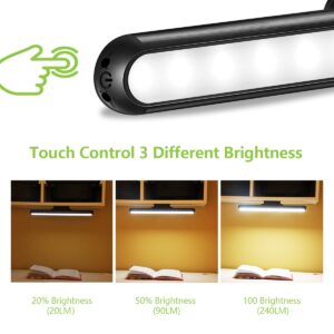 Wall Reading Light Stick on Bunk Bed Lamp Dimmable Touch Lights Magnetic Mounted Under Cabinet Lighting Rechargeable Battery Operated Wireless LED Closet Kitchen Portable Bar for Vanity Makeup Mirror