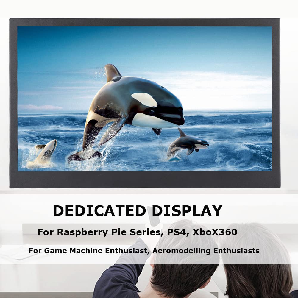 13.3in Monitor, 1920 * 1080 16:9 HDR Game Monitor, Portable Dsplay Screen, Full HD Wide Viewing Angle Screen, Dual Speakers