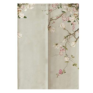 myru flowers pattern japanese noren tapestry bedroom divider door curtain (magnolia,33 by 59 inch)