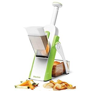 starfrit pump'n'slice chopper and slicer, one size, white