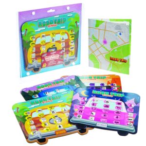 imagination generation road trip bingo - road trip travelling bingo game for families on road trips and vacations - 4 compact bingo boards for easy travel