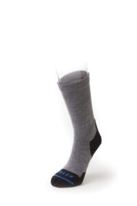 fits light hiker – crew: contour hugging cushioned outdoor socks for hiking, camping, trekking, fishing light grey, x-large