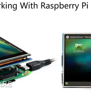 waveshare 3.5 inch Resistive Touch Screen IPS LCD 480x320 Hardware Resolution XPT2046 Controller for Any Revision of Raspberry Pi (4B/3B+/3B/2B/A+/B+)