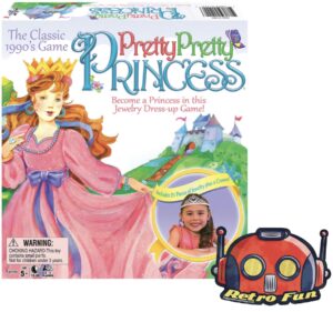 big game toys~pretty pretty princess game jewelry dress up board game 1990's classic includes free bgt sticker tiara necklaces