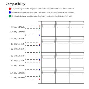 Coin Pocket Pages - 12 Pockets Standard 9-Hole Coin Pocket Inserts Collecting Sleeves for Coins 10 Sheets CS03112