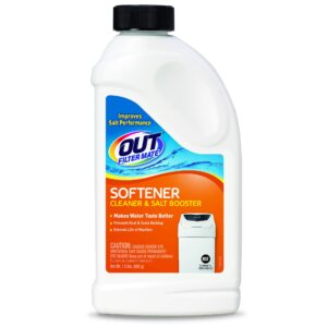 OUT Filter Mate Water Softener Cleaner and Salt Booster Powder, 24 oz Bottle 2-Pack