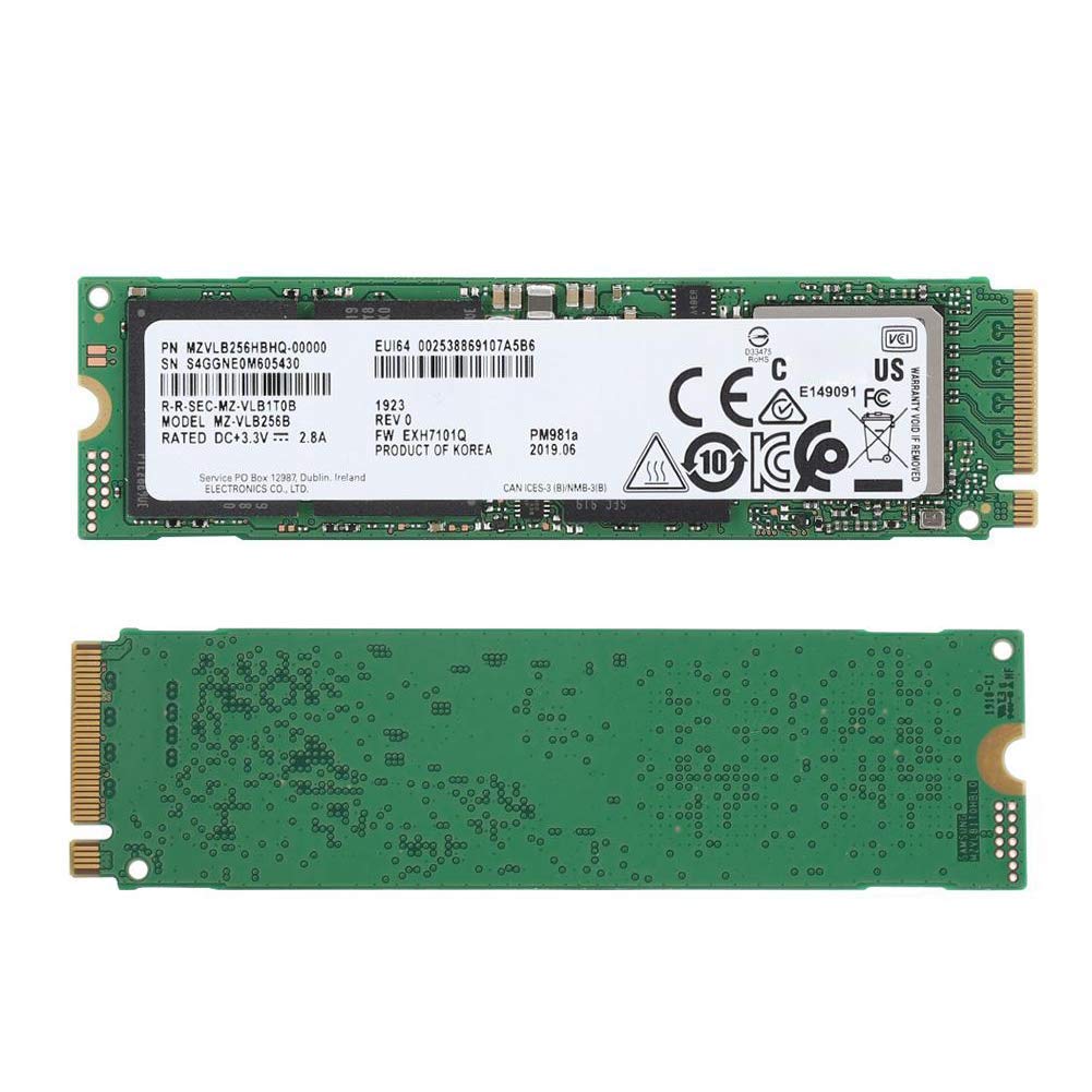 PM981a Nvme m.2 2280 Interface Internal Solid State Drive PCI E Solid State High Speed 3500MB/S Reading 2300MB/S Writing Suitable for High End Motherb (256GB)