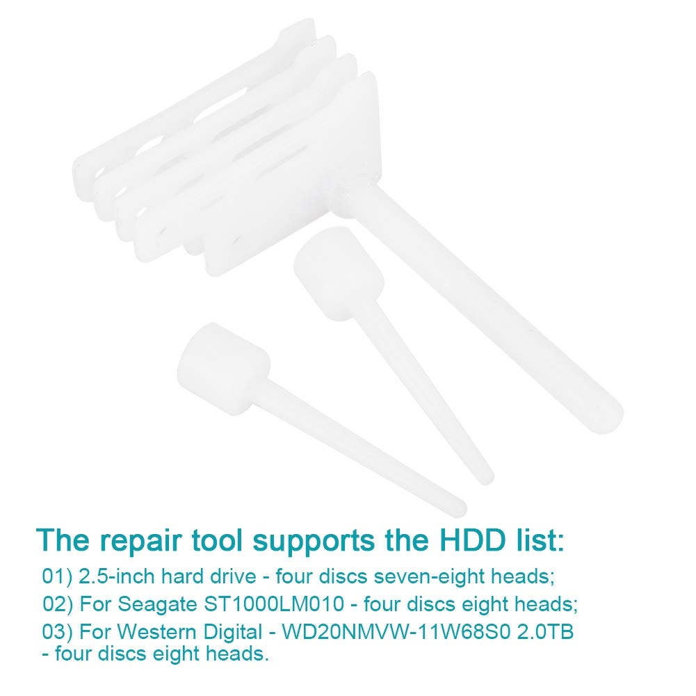 ASHATA 304# Hard Drive Head Replacement Comb, 304# Replacement Hard Drive Head Tool Head Comb for 4-disc 2.5" HDD WD20NMVW-11W68S0
