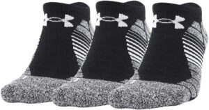 under armour adult elevated performance no show socks, 3-pairs , black , large