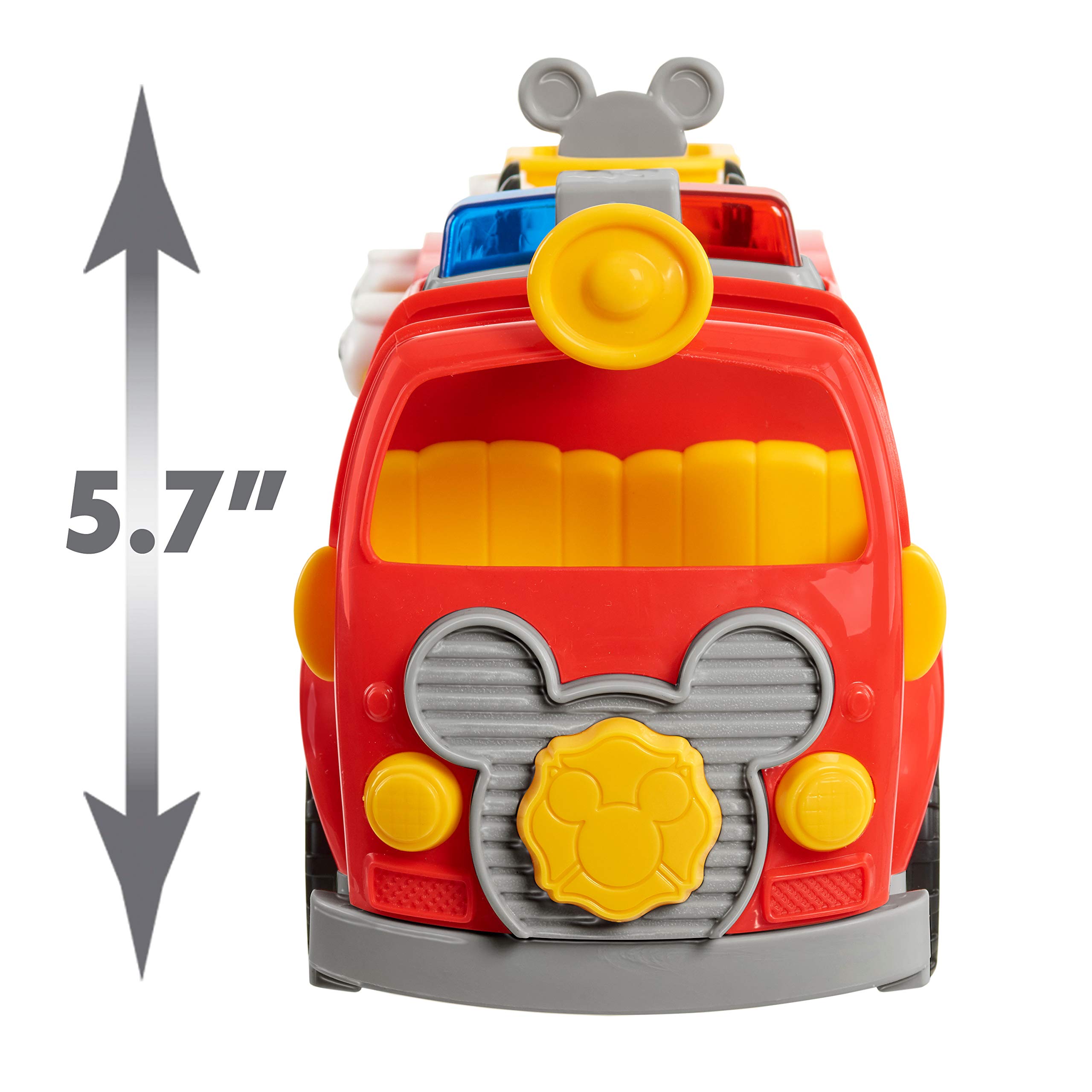 Disney’s Mickey Mouse Mickey’s Fire Engine, Figure and Vehicle Playset, Lights and Sounds, Officially Licensed Kids Toys for Ages 3 Up by Just Play