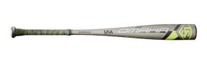 louisville slugger unisex-adult 2020 omaha (-10) 2 5/8" usa baseball bat, 28"/18 oz, silver