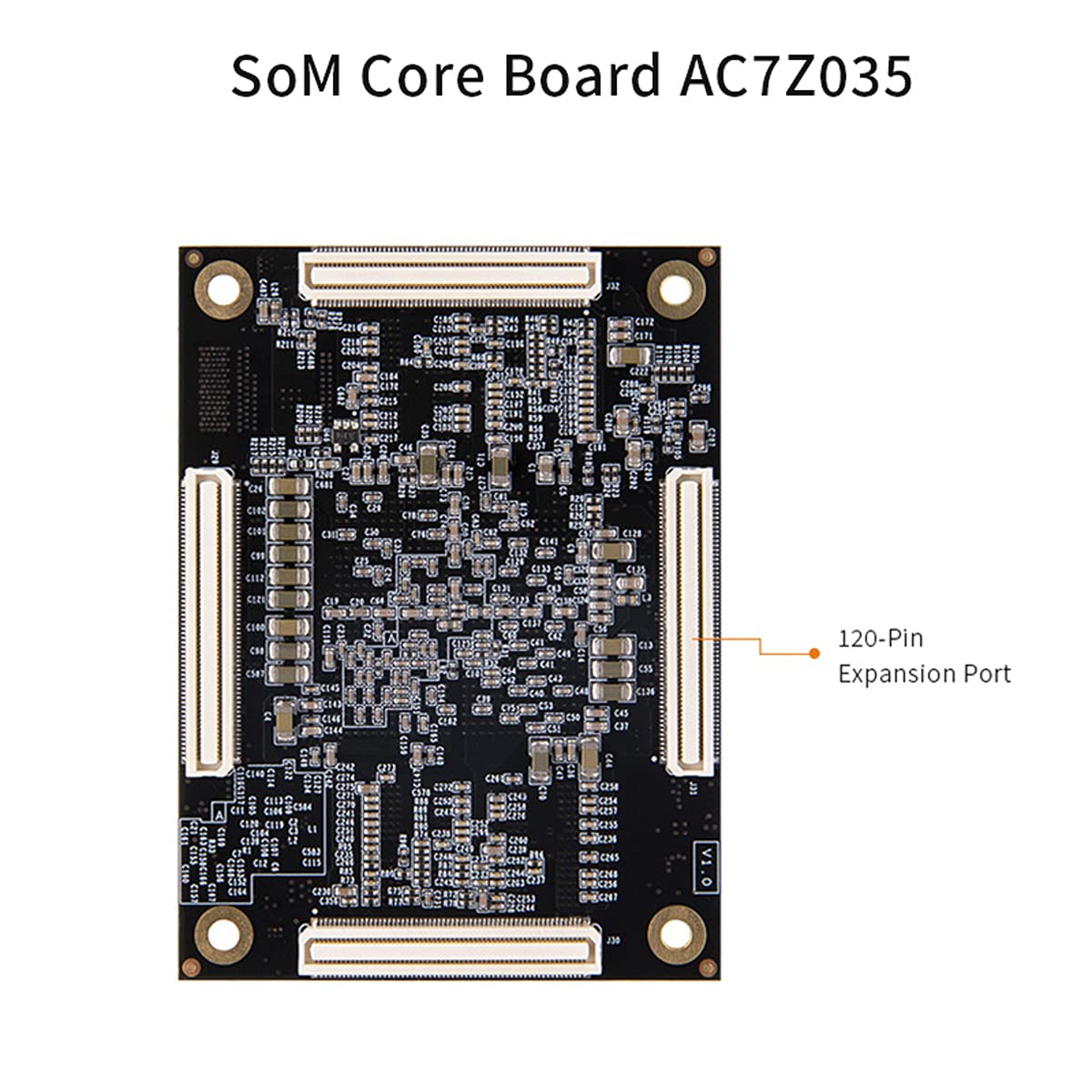 ALINX AX7Z035: XILINX Zynq-7000 SoC XC7Z035 ZYNQ ARM 7035 FPGA Development Board SoMs PCIE Accelerator Card SFP 8G eMMC