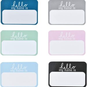 6Pcs Newborn Name Labels, Baby Announcements My Name is Sticker Name Tag Stickers for Baby's First Photo Newborn Announcements