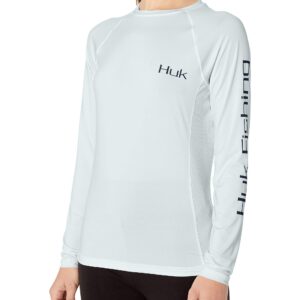 Huk Women's Pursuit Long Sleeve Performance Shirt + Sun Protection, Schooled-Plein Air, X-Small