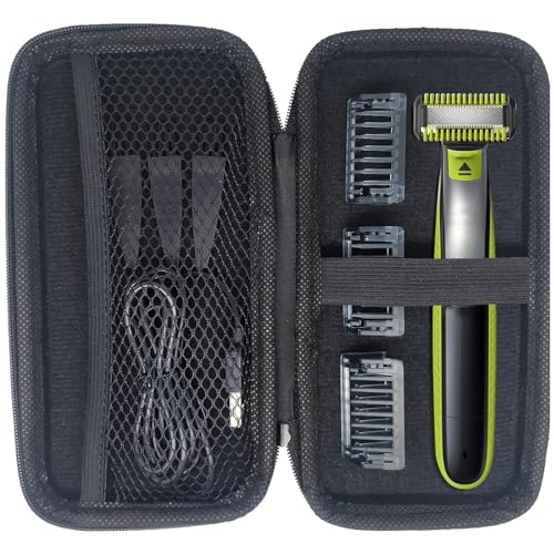 INVODA Electric Shaver Case for Norelco One Shaver Blade Razor Case Showerproof Body Hair Trimmer and Groomer for Men Storage Box EVA Protective Shaver Hard Case