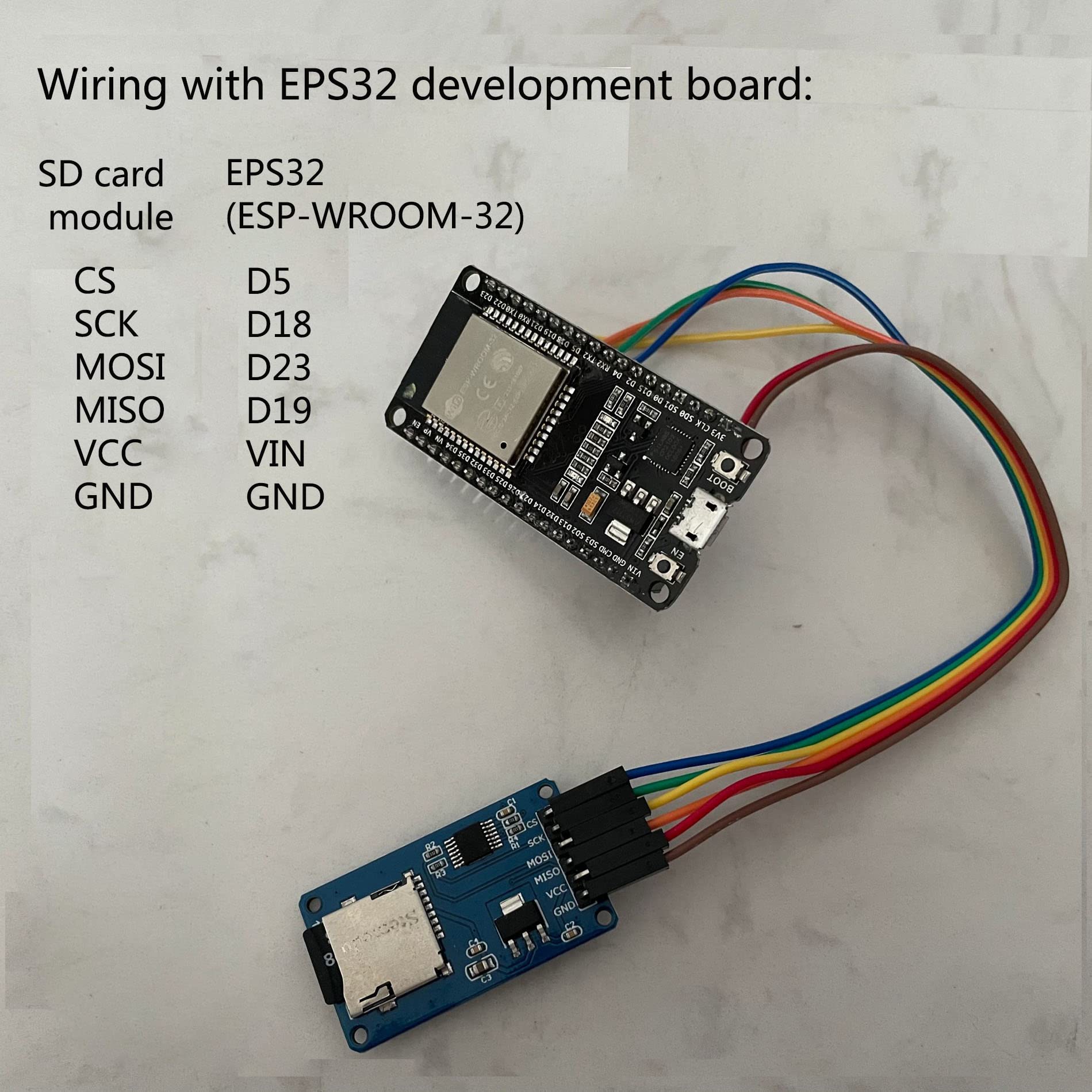 Wishiot 5pcs SD Card Module Mini TF Card Reader Sensor with SPI Interface Onboard Level Conversion +1pc 40P Male to Female Dupont Cable for Arduino Mega2560 Nano ESP8266 ESP32 Wemos D1 Mini