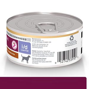 Hill's Prescription Diet i/d Low Fat Digestive Care Rice, Vegetable & Chicken Stew Wet Dog Food, Veterinary Diet, 5.5 oz. Cans, 24-Pack