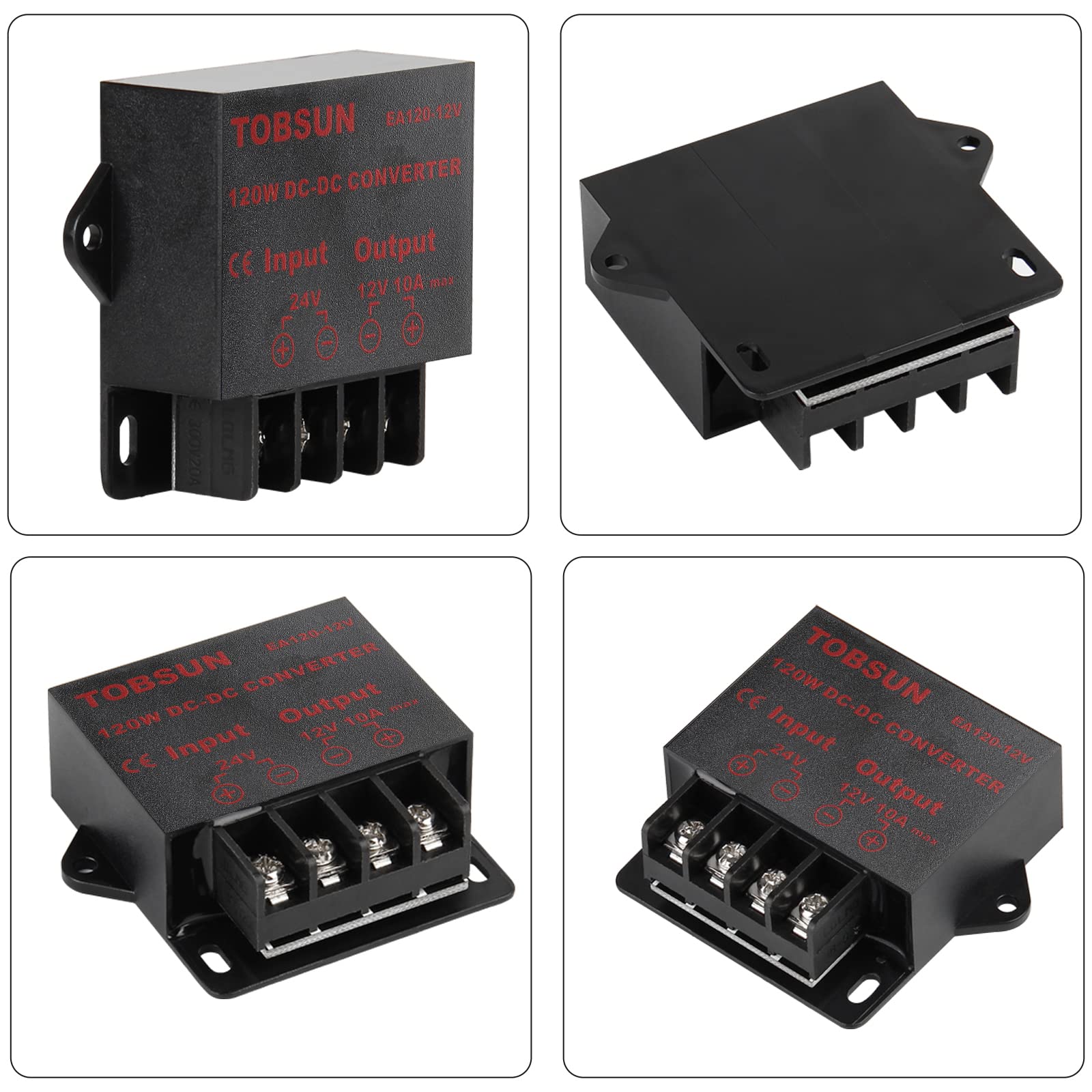 DC 24V to DC 12V 10A 120W Step Down Buck Converter Voltage Regulator Reducer Power Converter Mini Module Transformer