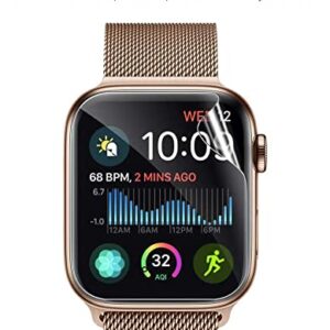 LϟK 6 Pack Screen Protector Designed for Apple Watch 44mm Series 6 5 4 SE / 42mm Series 3 2, Max Coverage, Bubble Free Flexible Soft TPU for iWatch 44mm 42mm