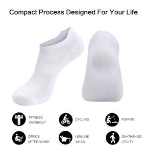 ATBITER Ankle Socks Womens and Men Thin Athletic Running Low Cut No Show Socks With Heel Tab 6/8-Pairs