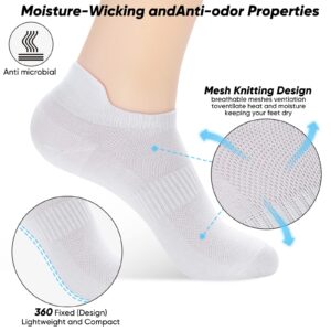 ATBITER Ankle Socks Womens and Men Thin Athletic Running Low Cut No Show Socks With Heel Tab 6/8-Pairs