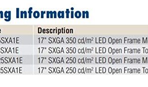 (DMC Taiwan) 17 inches SXGA 350 cd/m2 LED Open Frame Monitor