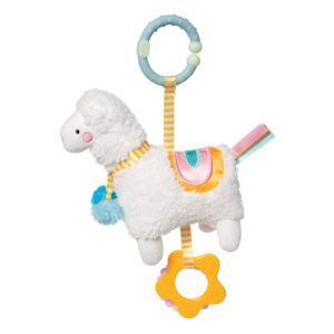 manhattan toy llama clip-on baby travel and teething toy