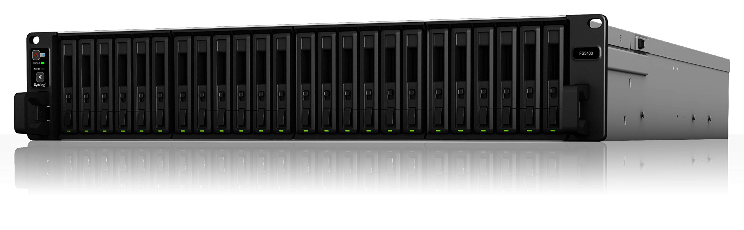 Synology 24 Bay NAS FlashStation FS3400 (Diskless), 24-Bay; 16GB DDR4