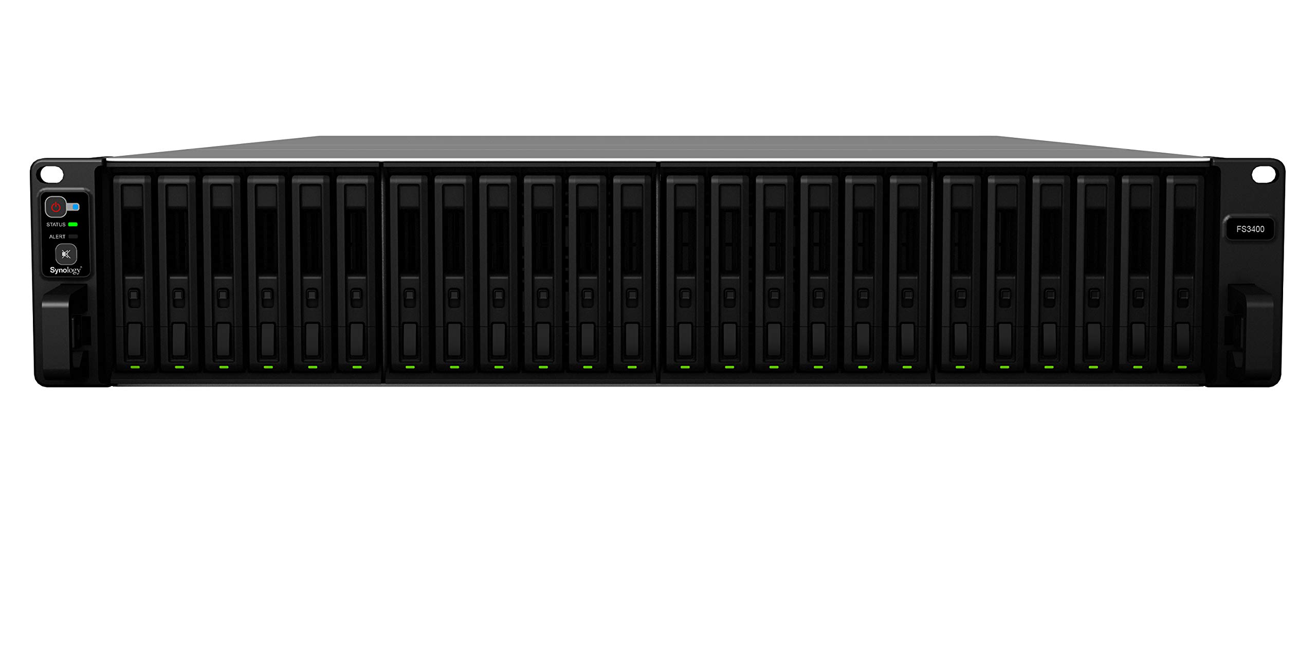 Synology 24 Bay NAS FlashStation FS3400 (Diskless), 24-Bay; 16GB DDR4