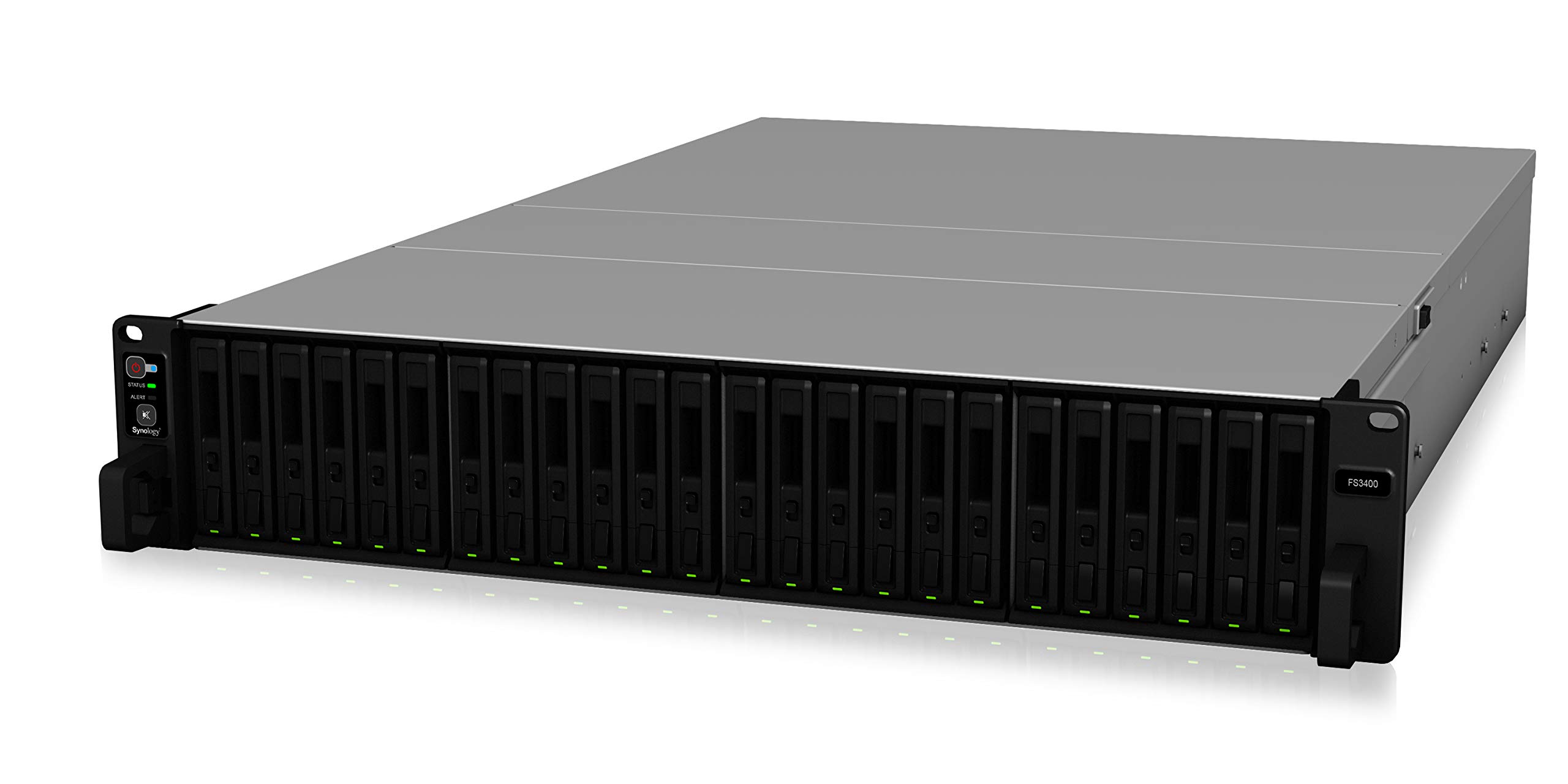 Synology 24 Bay NAS FlashStation FS3400 (Diskless), 24-Bay; 16GB DDR4