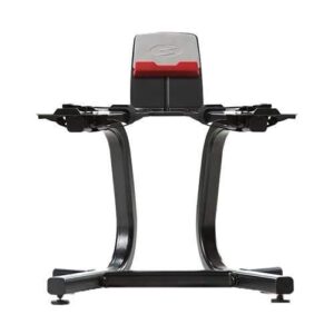 bowflex selecttech dumbbell stand with media rack, lithograph box