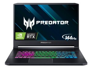 acer predator triton 500 thin & light gaming laptop, intel core i7-9750h, geforce rtx 2080 max-q, 15.6" full hd 144hz 3ms g-sync ips display, 32gb ddr4, 1tb pcie nvme ssd, rgb kb, pt515-51-73z5