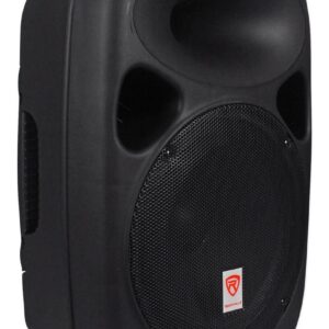 Rockville Power GIG RPG-122K All In One DJ/PA Package (2) 12" DJ/PA Speakers 1000 Watts Peak Power/250 Watts RMS with Built in Bluetooth, USB/SD Player, FM Tuner, Speaker Stands and a Wired Microphone