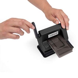 Sizzix Portable Manual Die Cutting & Embossing Machine for Arts & Crafts, Scrapbooking & Cardmaking, 2.5” Opening, One Size, Tim Holtz Sidekick Starter Kit