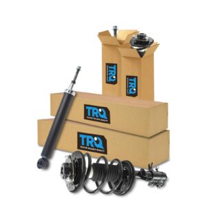 trq front and rear strut & coil spring assembly set driver & passenger sides compatible with 03-08 infiniti fx35 fx45