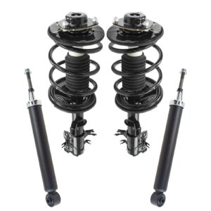 TRQ Front and Rear Strut & Coil Spring Assembly Set Driver & Passenger Sides Compatible with 03-08 INFINITI FX35 FX45