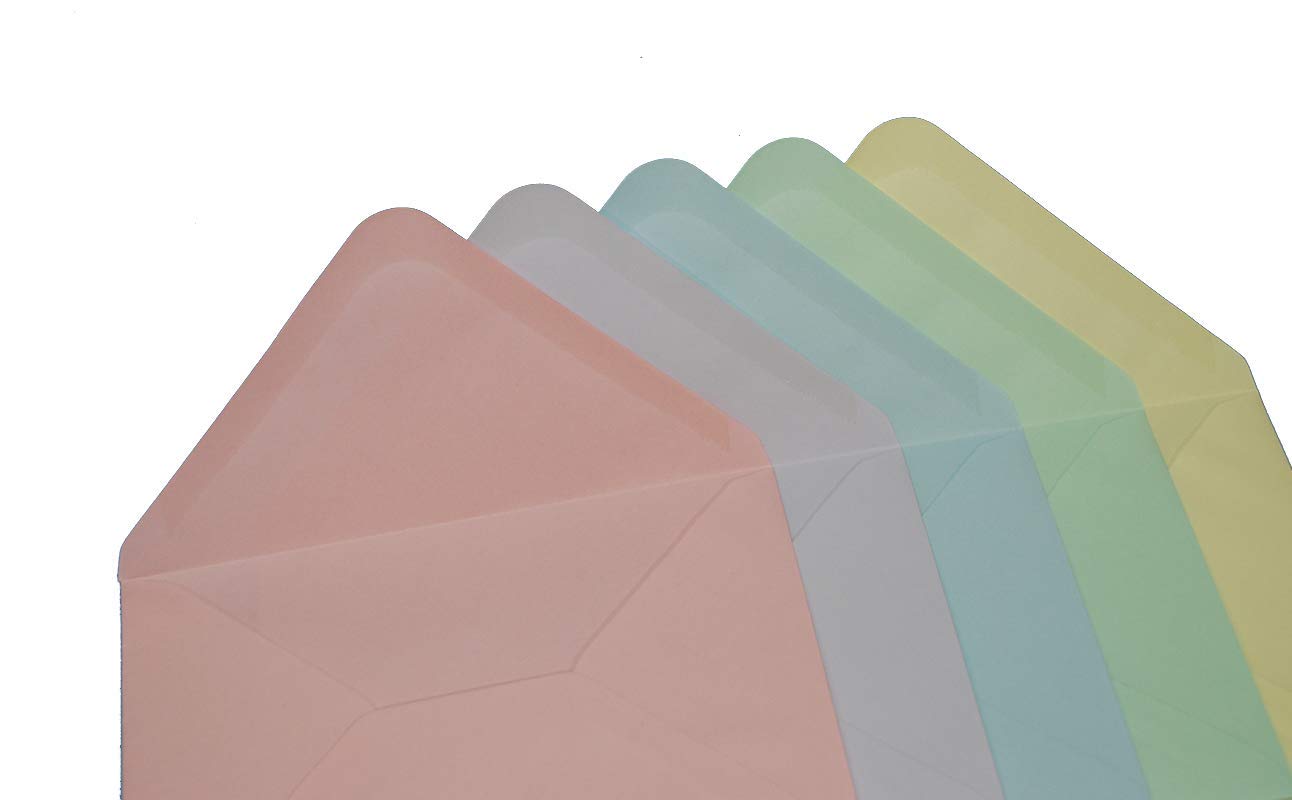 Craft UK 2307-5x7" Assorted Pastel Cards & Envelopes Pack of 40