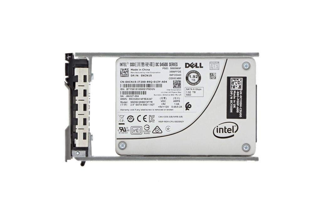 Intel 1.92TB SSD 2.5" 6Gb/s SATA Solid State Drive Model: SSDSC2KB019T7R DP/N: XCN15