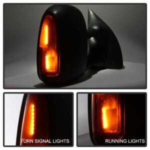 ACANII - Telescoping LED Signal+Power+Heat Towing Mirrors For PAIR(2) 1999-2007 Ford F250~F550 SUPERDUTY 00-05 Excursion