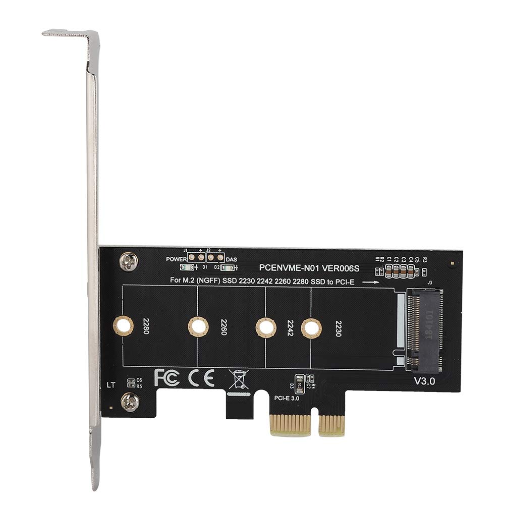 M.2 PCIe PCI E Adapter, M.2 to PCI E3.0 X1 Expansion Card,M2 SSD NGFF NVME (m Key) to PCIe 3.0 x 1 Adapter with Low Profile Bracket for Desktop PCI Express Slot