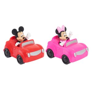 disney junior mickey mouse on the move figure and vehicles 2-pack set, officially licensed kids toys for ages 3 up by just play