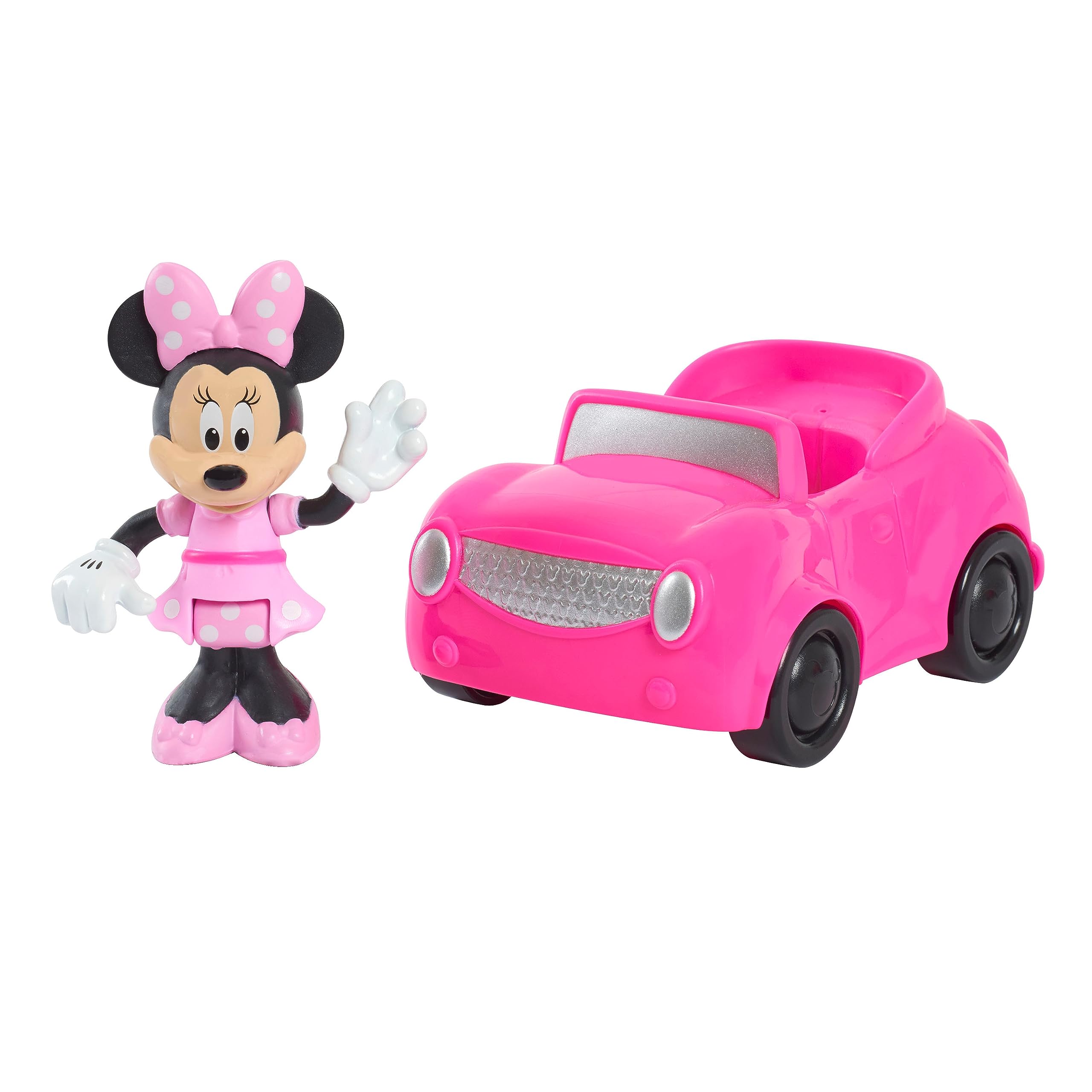 Disney Junior Mickey Mouse on the Move Figure and Vehicles 2-Pack Set, Officially Licensed Kids Toys for Ages 3 Up by Just Play