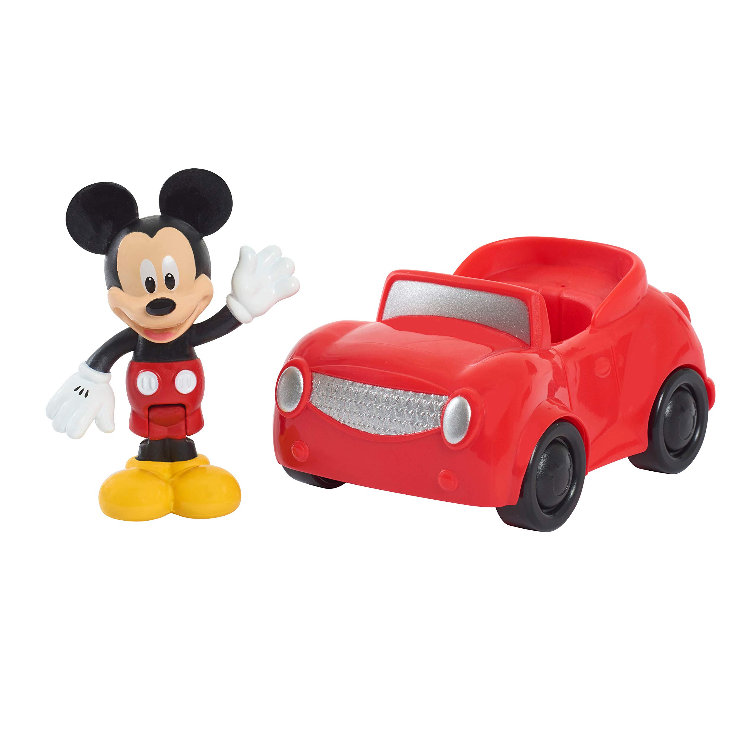 Disney Junior Mickey Mouse on the Move Figure and Vehicles 2-Pack Set, Officially Licensed Kids Toys for Ages 3 Up by Just Play